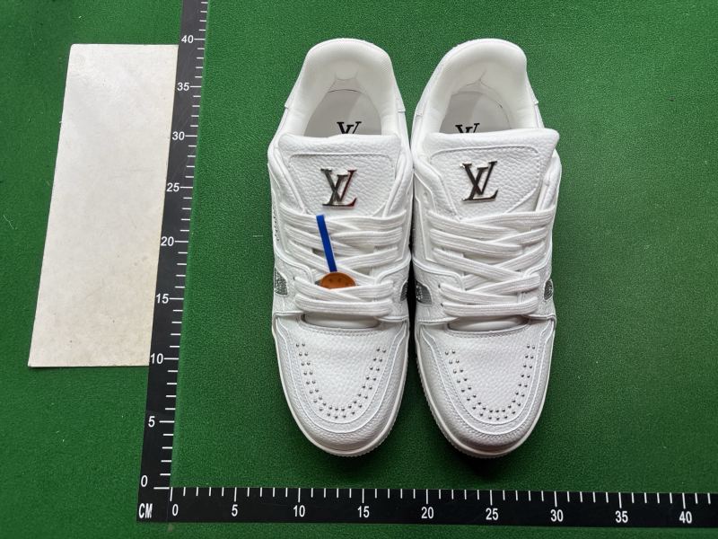 QC Cowhide lace-up round-toe low-top sneakers P7B foto 6