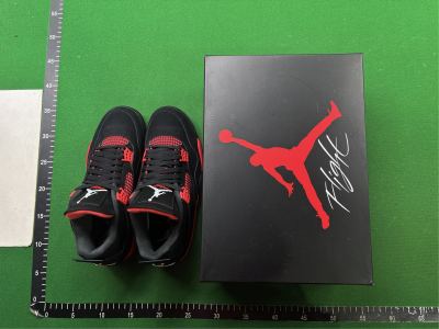 Nike Air Jordan 4 Retro — Black — real QC photos