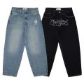 Dx256 American Style Streetwear Baggy Casual Denim Jeans For Men Retro Hip Hop photo 1