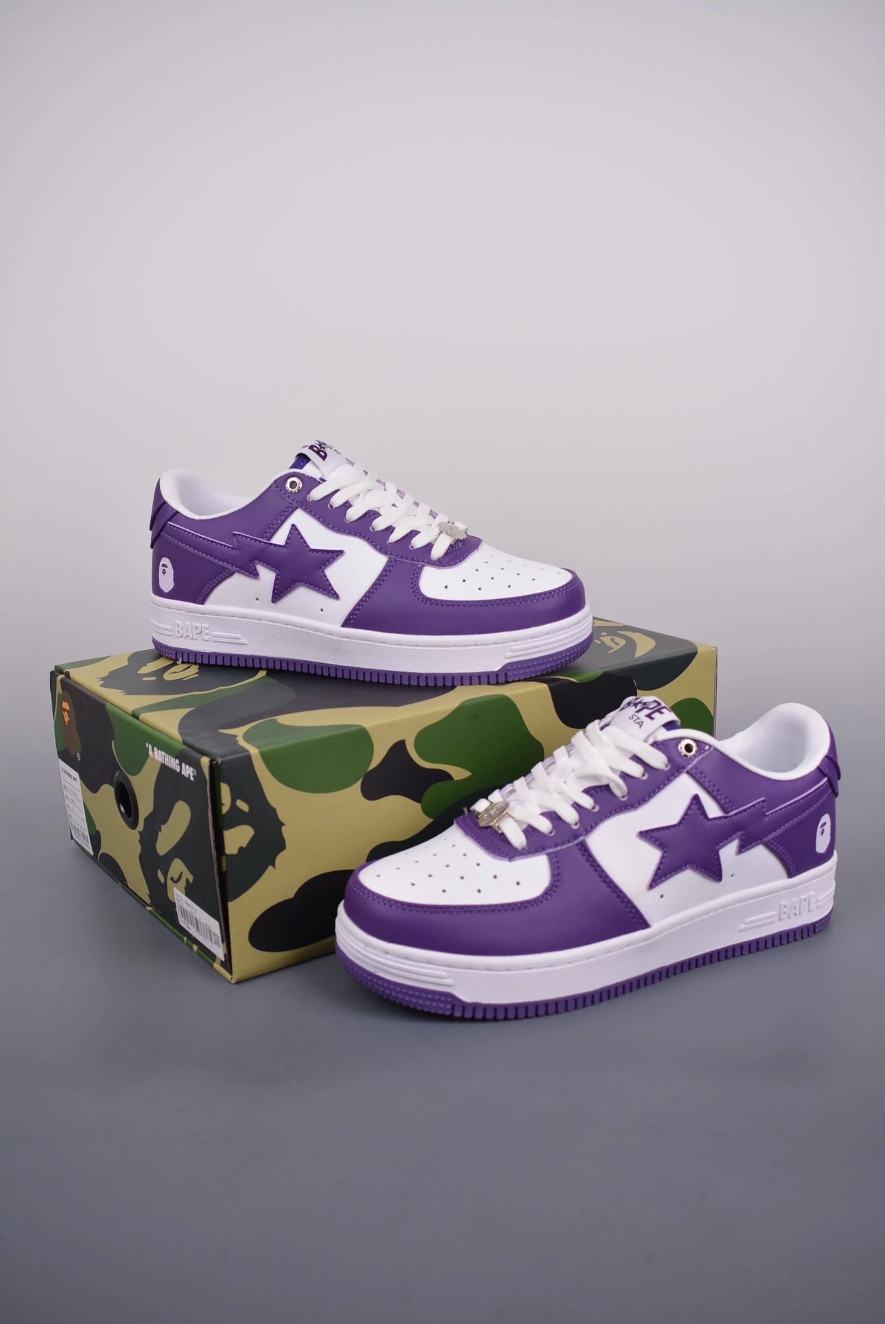 Bapesta low Black and white photo 10