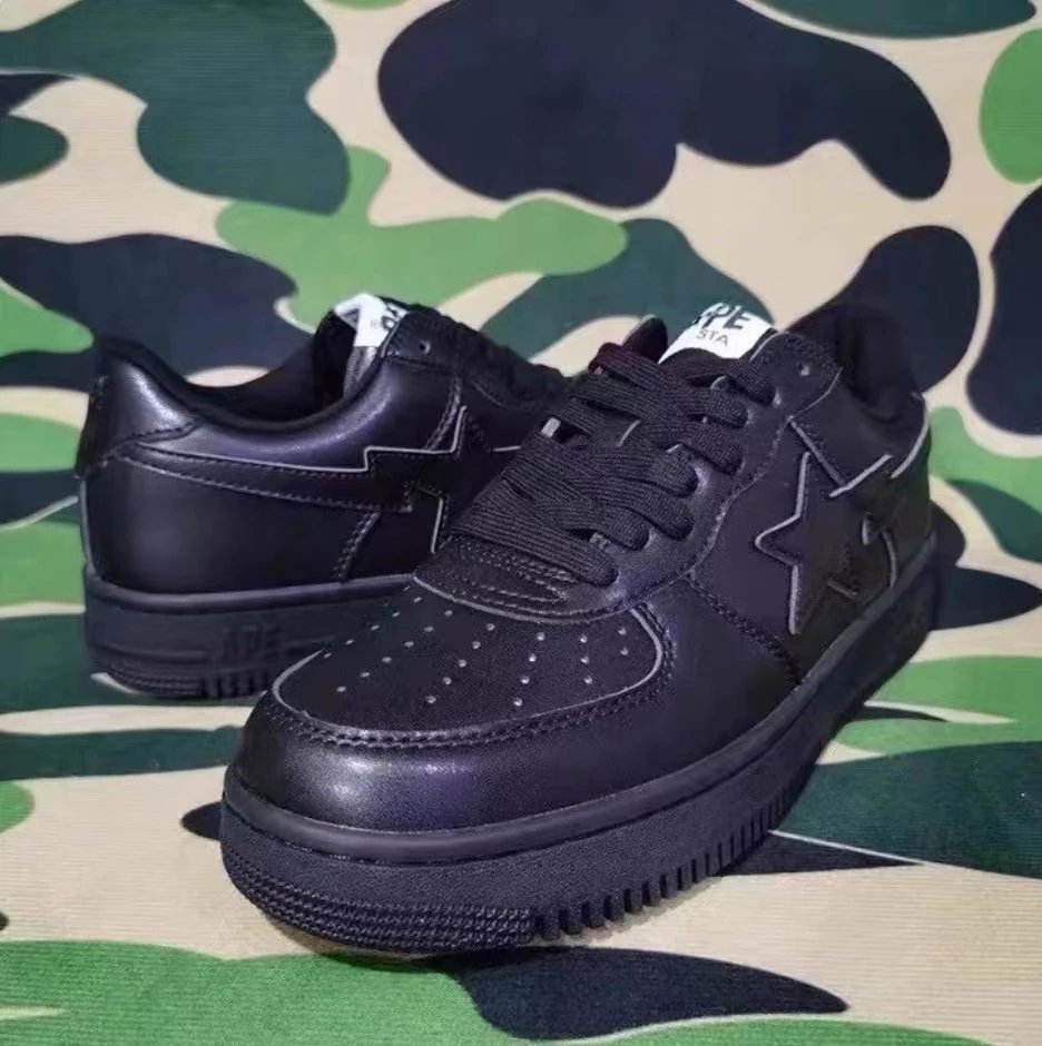 Bapesta low Black and white photo 27