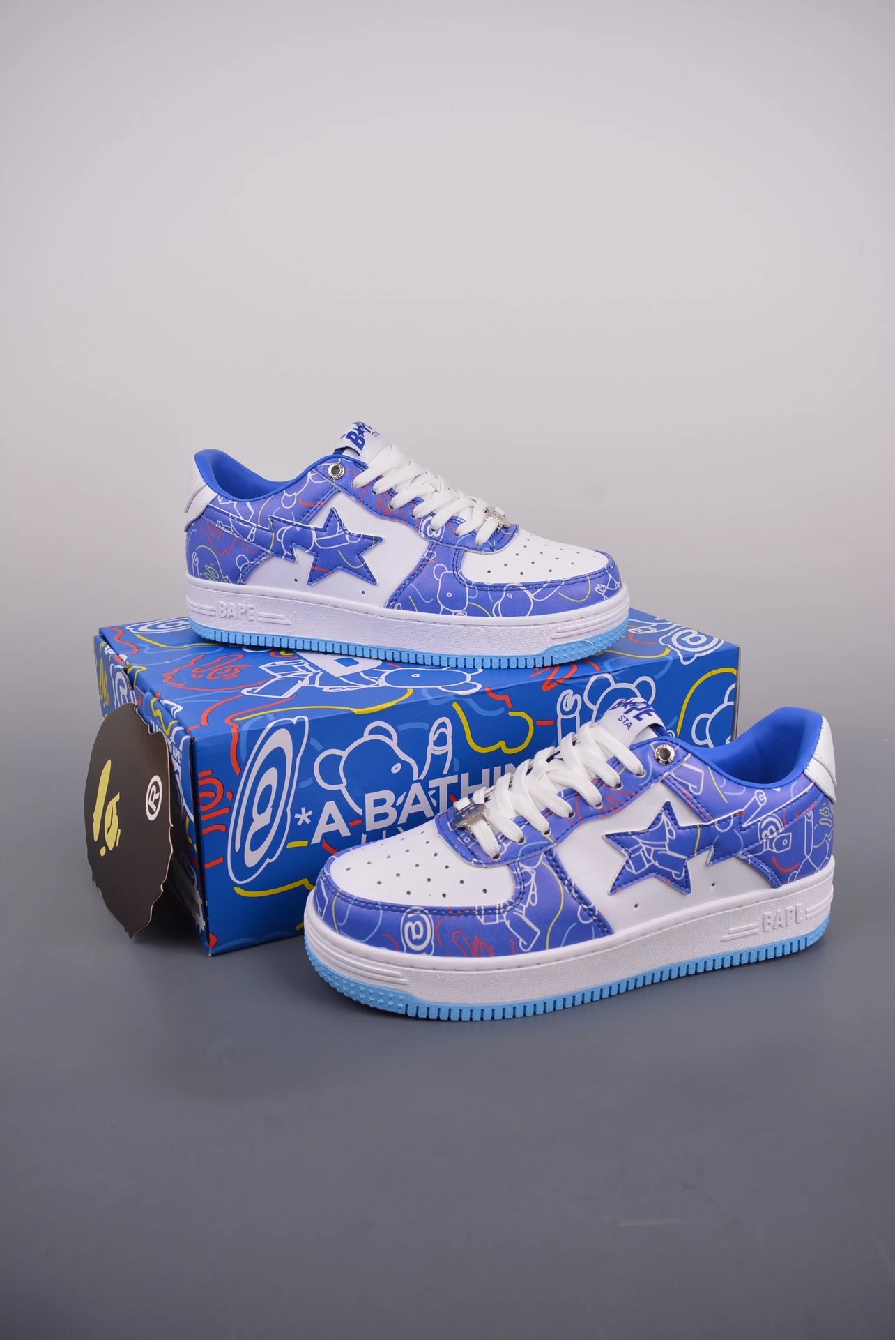 Bapesta low Black and white photo 32
