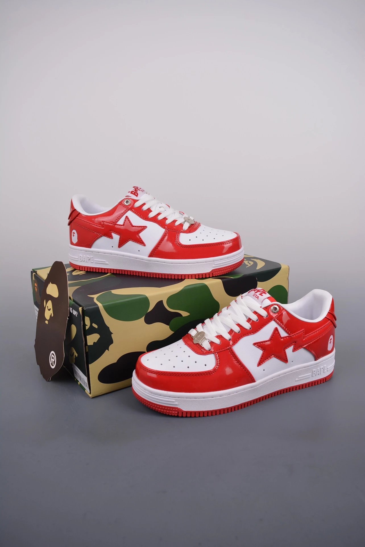 Bapesta low Black and white photo 8