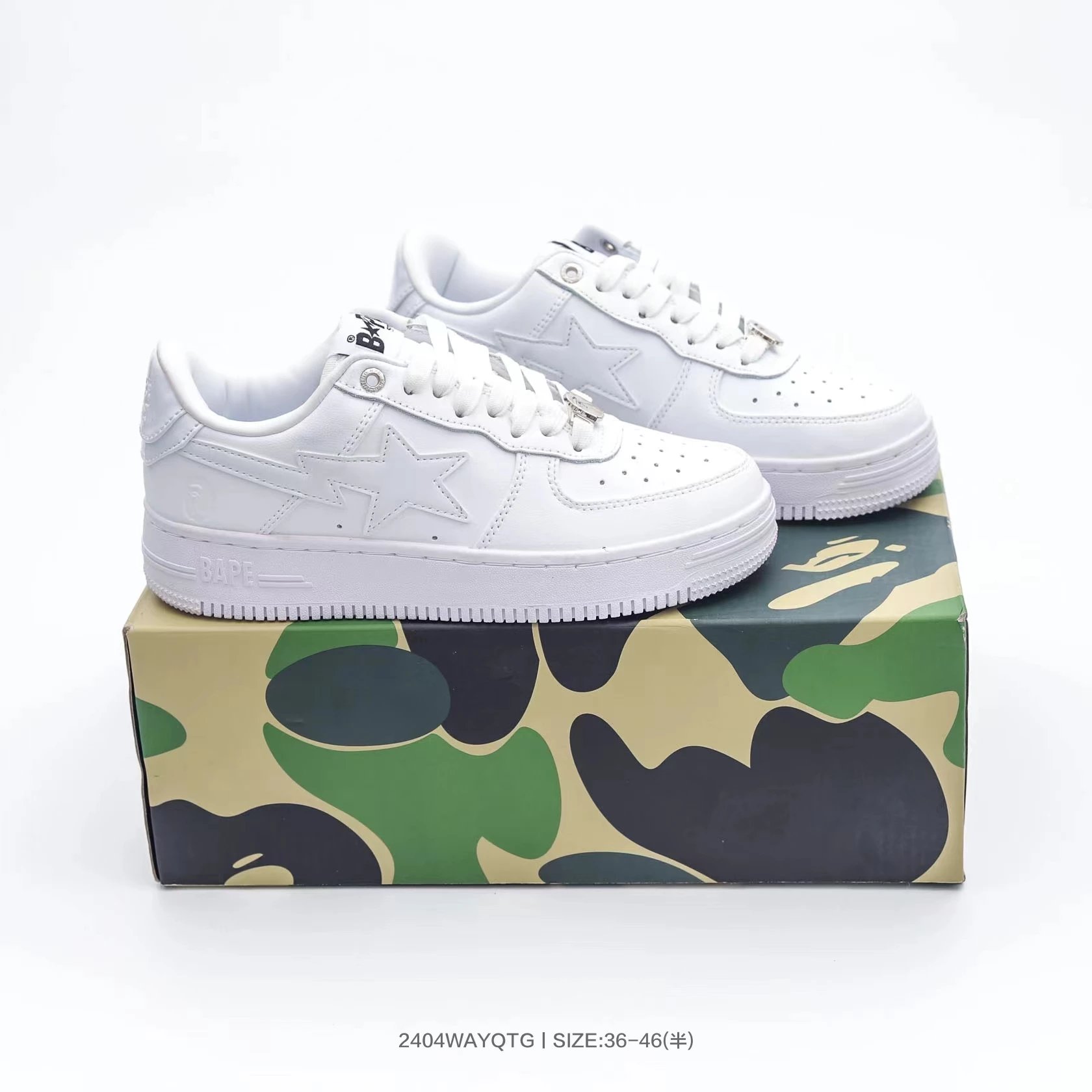 Bapesta low Black and white photo 19