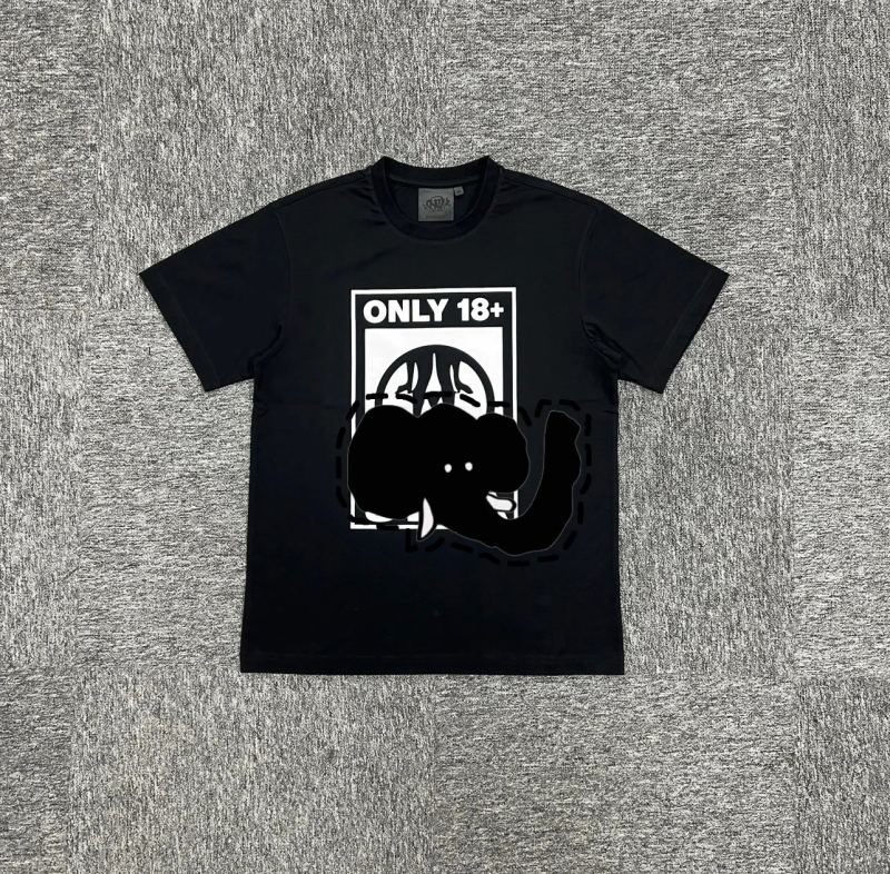 18 white printed black short sleeve SY-53