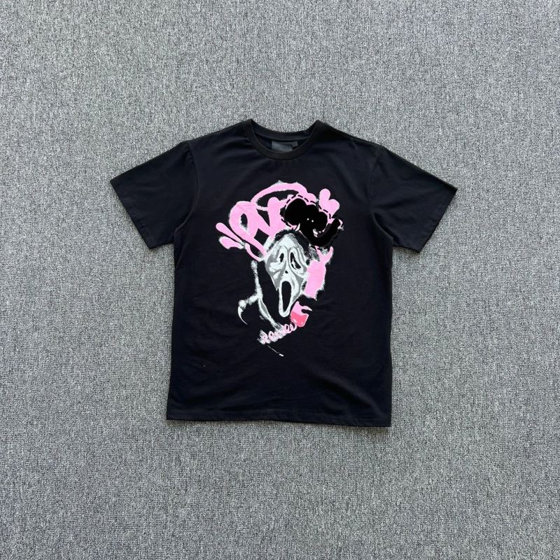 Pink Scream-Print Short-Sleeve SY-129